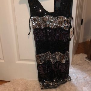 Black sequin dress from Macy’s
